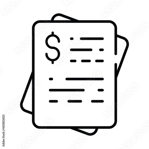 Invoice icon vector