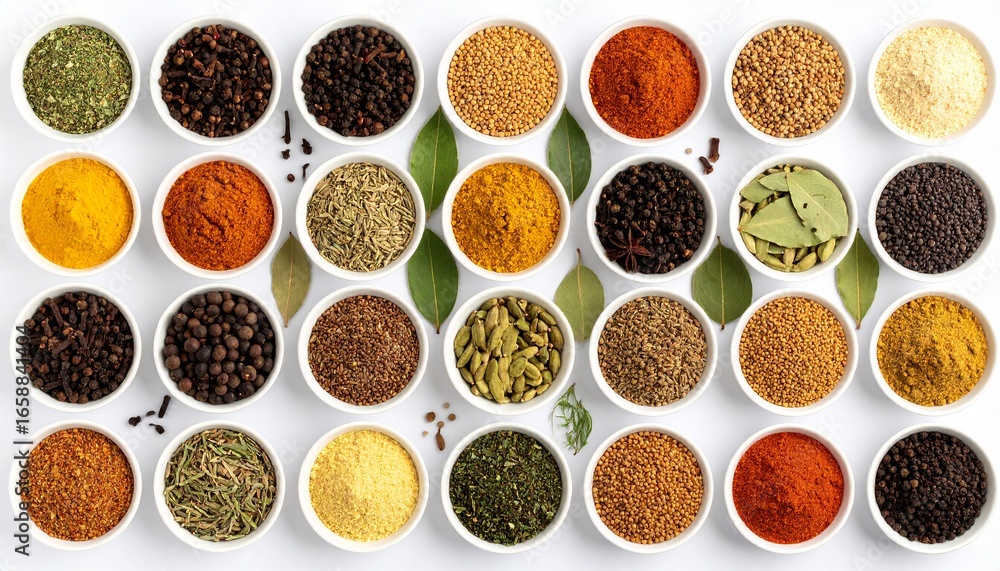 Fototapeta premium Pickling Spice (British-style) A tangy, aromatic mix of mustard seeds, bay leaves, cloves, and peppercorns — perfect for homemade chutneys, pickled onions, and Branston-style pickles. 