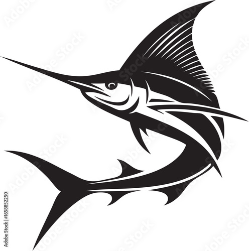 Marlin fish vactor image.eps