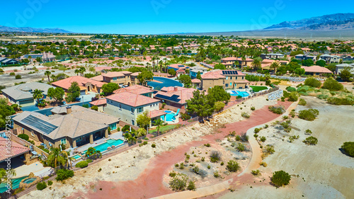 Canvas Print Aerial Residential Homes Silverstone Ranch Las Vegas Real Estate