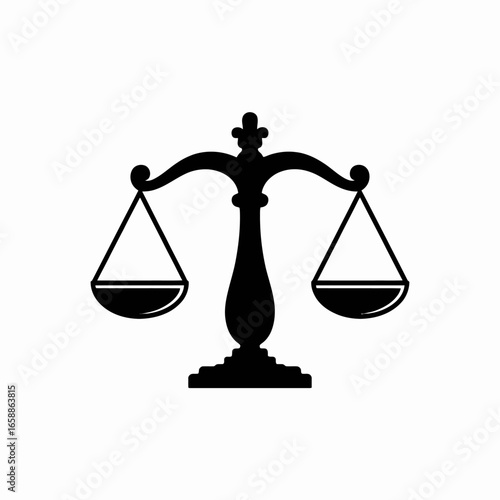 Justice Scales Icon Balance Law Symbol