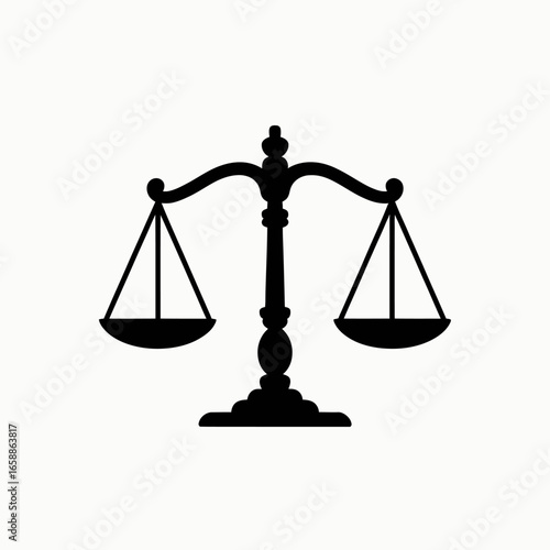 Justice Scales Icon Balance Law Symbol