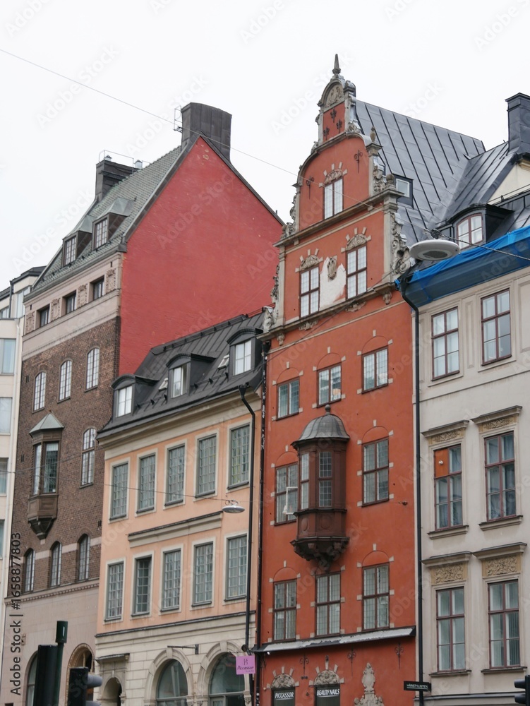 Fototapeta premium GIebelhäuser in Stockholm