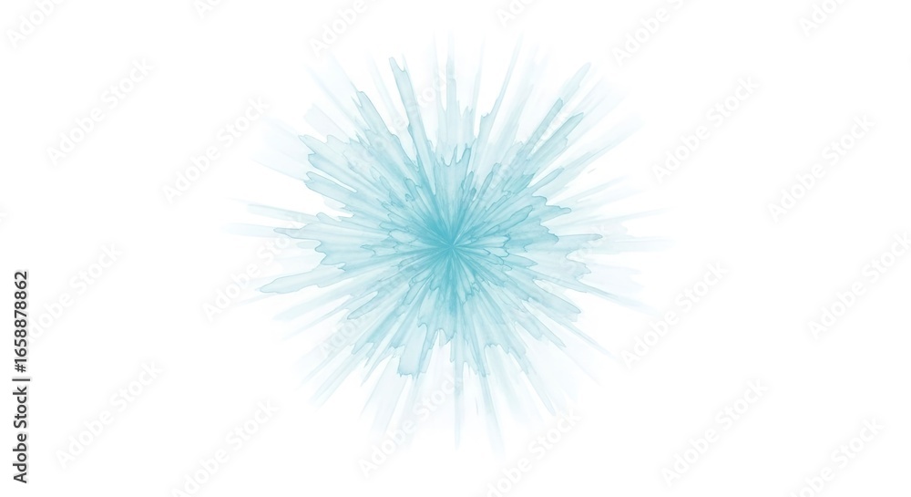 Abstract blue burst design radiating outward with soft edges in a minimalist style Abstract blue burst design radiating outward with soft edges in a minimalist style
