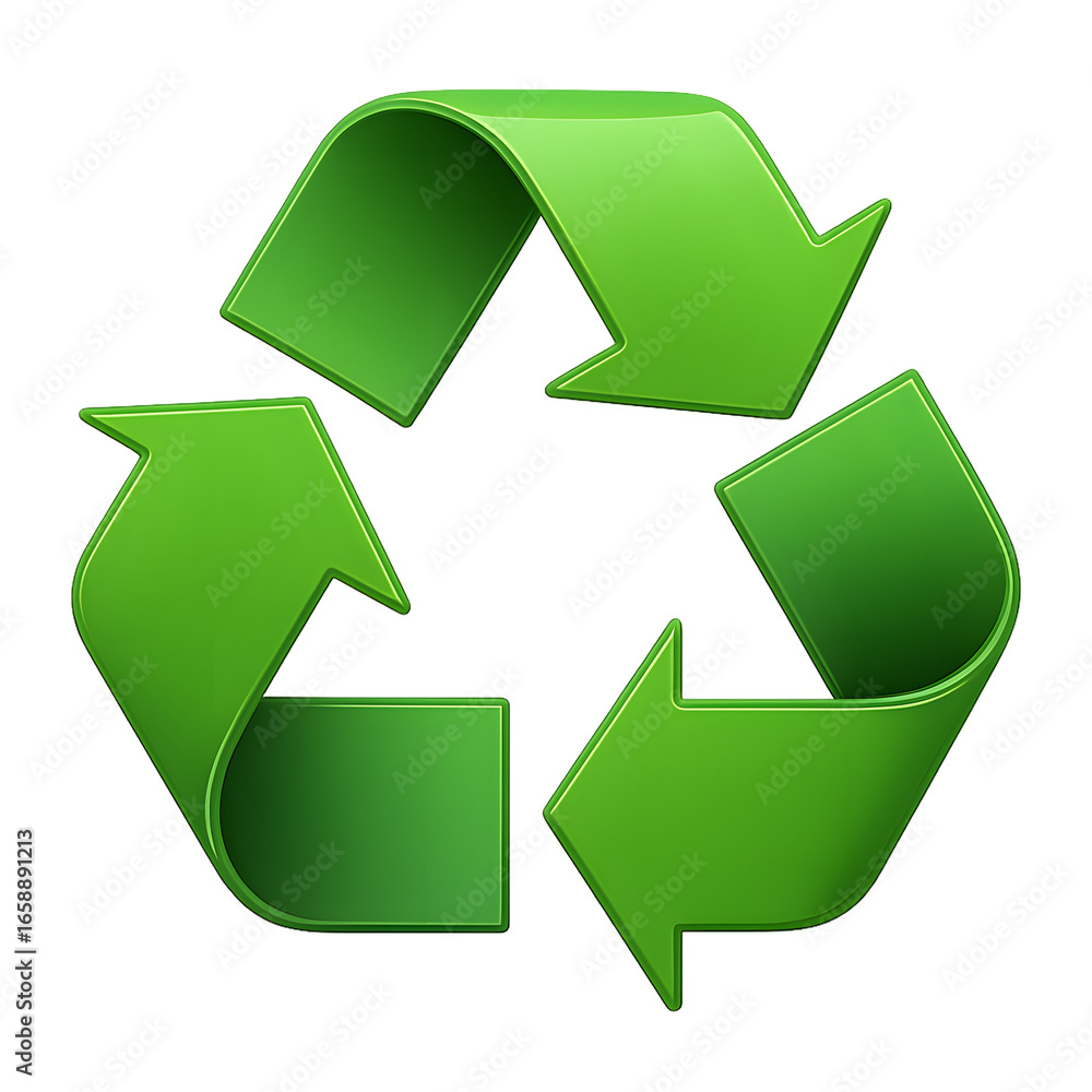 Obraz premium green recycle symbol