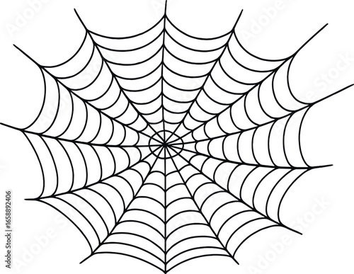 A gentle breeze causes the spider web to sway slightly, its delicate strands bending but not breaking. The web appears almost like a musical