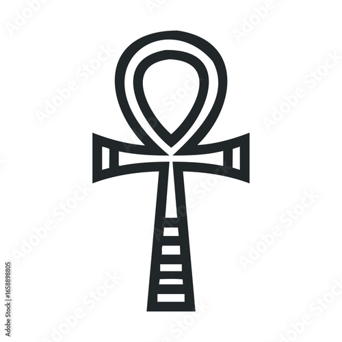 Symbol of life and eternity represented by the ankh cross