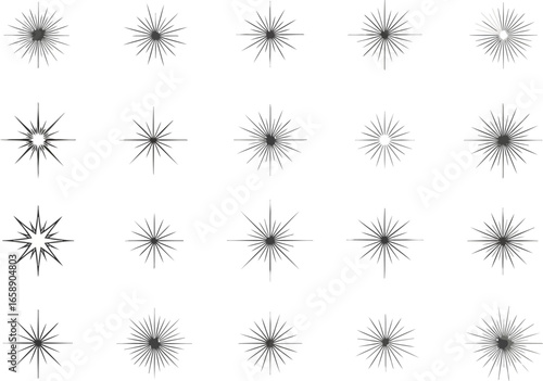 Vector art of collection of sale and discount tags, labels, and badges with text like sale, shop now, 100 quality