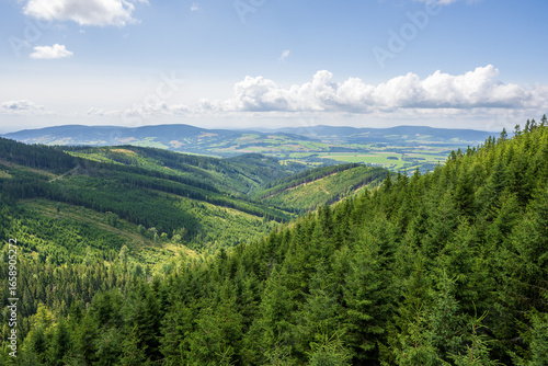 View of the Jesenik mountains, Lower Morava, Czech republic