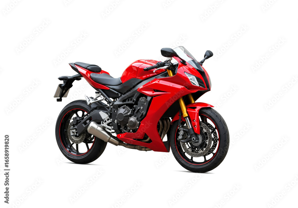 Obraz premium Motorcycle isolated on white background