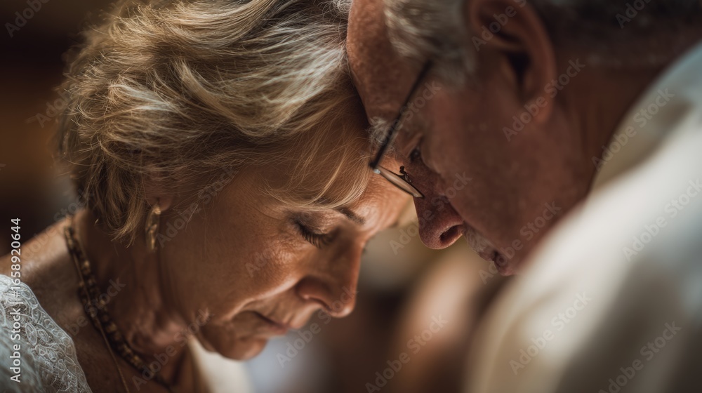 Fototapeta premium Intimate Moment Between Two Mature Adults