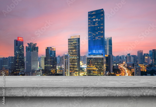 outdoor skyline city building landscape sunset cityscape street travel
