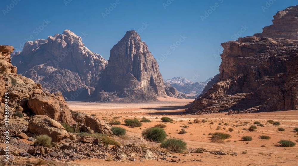 Fototapeta premium Desert mountain vista