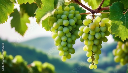 Wallpaper Mural grape vine glory lush green grapes hang from a verdant vine embodying the essence of growth abundance and natural beauty in a simple yet powerful image Torontodigital.ca