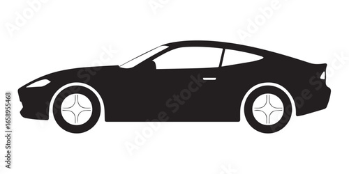 minimal sideview car outline vector ai eps jpeg png formats ideal for logo branding icons and automotive concepts