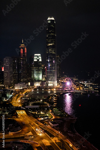 hong kong city at night