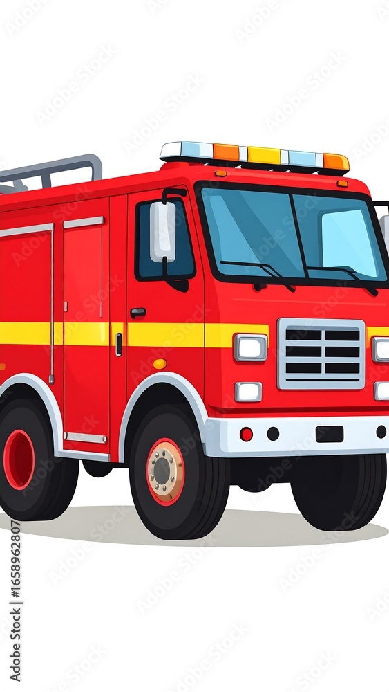 Fototapeta premium Firetruck illustration