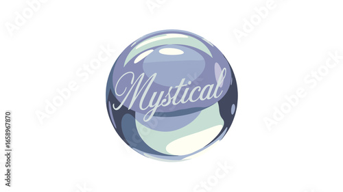 A mystical crystal ball radiating with an ethereal glow.