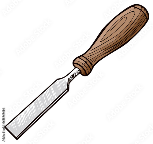 Wooden Handle Chisel Tool for Woodworking and Carving