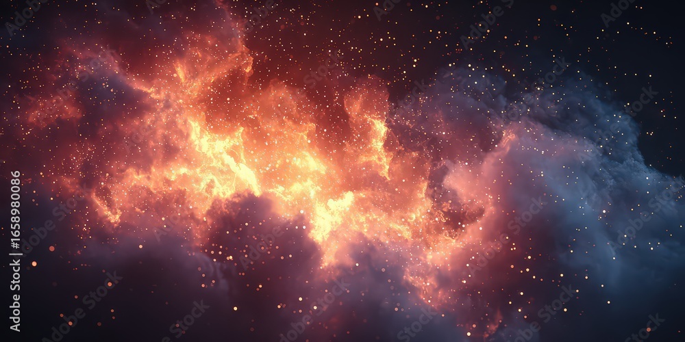 Colorful Space Explosion Nebula Colorful Space Explosion Nebula