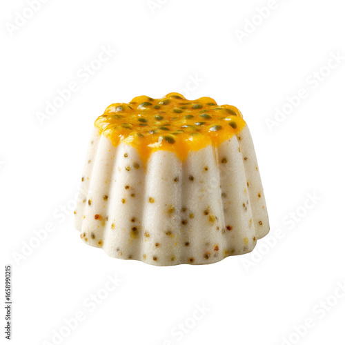 Delicious Passion Fruit Panna Cotta with Seeds