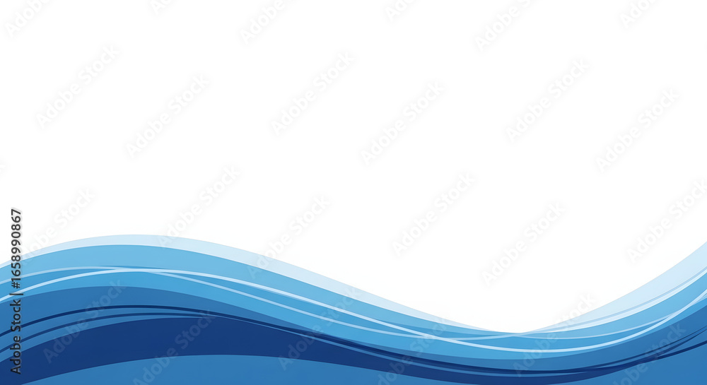 Abstract background with flowing blue wave design Abstract background with flowing blue wave design