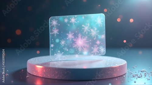 Abstract Winter Snowflake Display