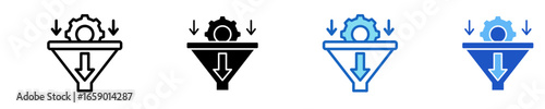 Bottleneck Removal  Icon Set Multiple Style Collection
