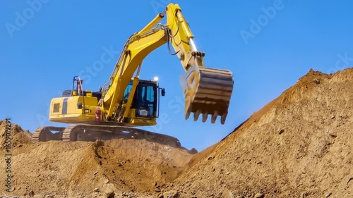 excavator at work