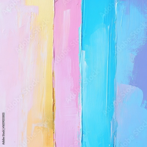Vibrant Abstract Art with Soft Pastel Layers of Pink and Blue