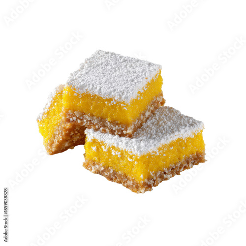 Delicious Lemon Squares with Powdered Sugar Topping