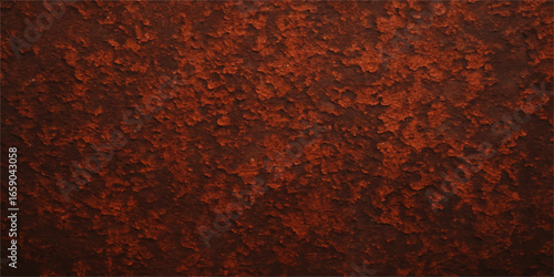 Grungy, textured coffee beans on a rusty metal surface