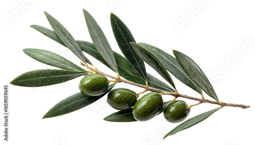 Wallpaper Mural Close-up of olive branch with leaves and olives (1) Torontodigital.ca