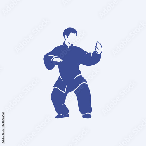 Tai Chi Master Performing Martial Arts