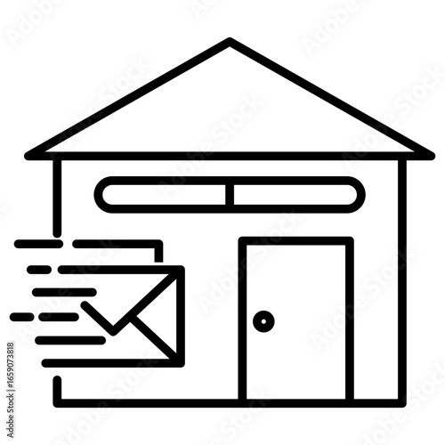 Direct Mail Outline Icon