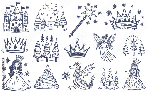 Fairy Tale Castle and Fantasy Elements Collection princess