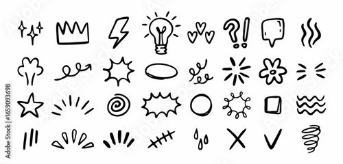 Expression sign hand drawn do...