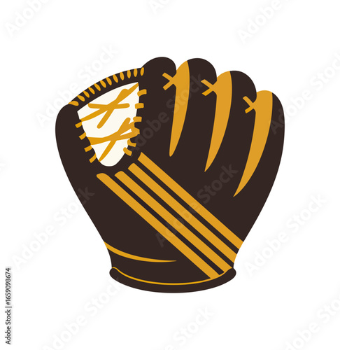 Baseball mitt illustration