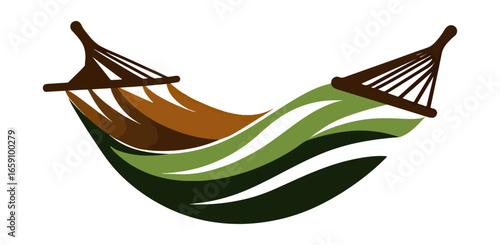 Relaxing hammock illustration