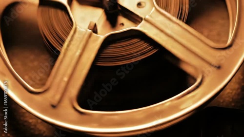 Vintage Film Reel A Close-Up Look at Cinematic History