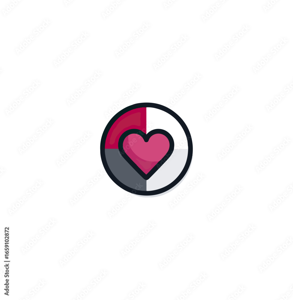 Heart graphic design element Heart graphic design element