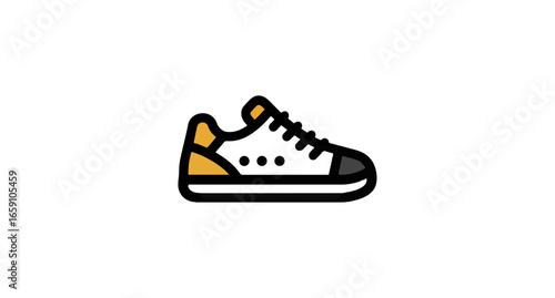 Colorful sneaker illustration graphic design