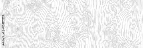 Seamless wooden texture, hand drawn wood plank, black lines on white background, vector design, banner