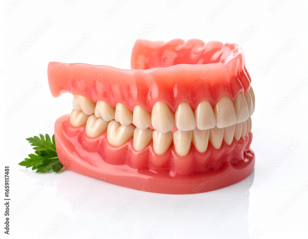 Obraz premium A 3D rendering of a dental arch with a single missing tooth, showing the empty space on the gum.