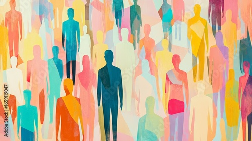 Diverse People Abstract
