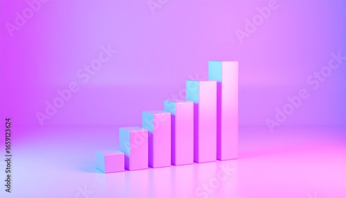 Free Download Ascending Bar Graph Growth, Progress, and Success Visualization - GFXLoad