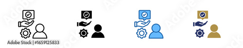 Business Advice  Icon Set Multiple Style Collection
