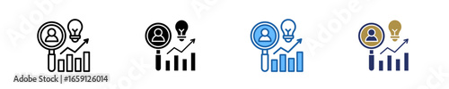 Industry Insight  Icon Set Multiple Style Collection
