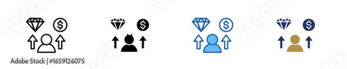 Value Proposition  Icon Set Multiple Style Collection
