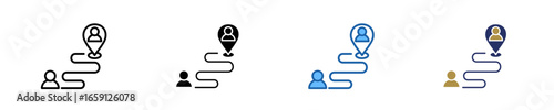 Stakeholder Map  Icon Set Multiple Style Collection
